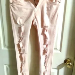 Pale Pink Skinny jeans